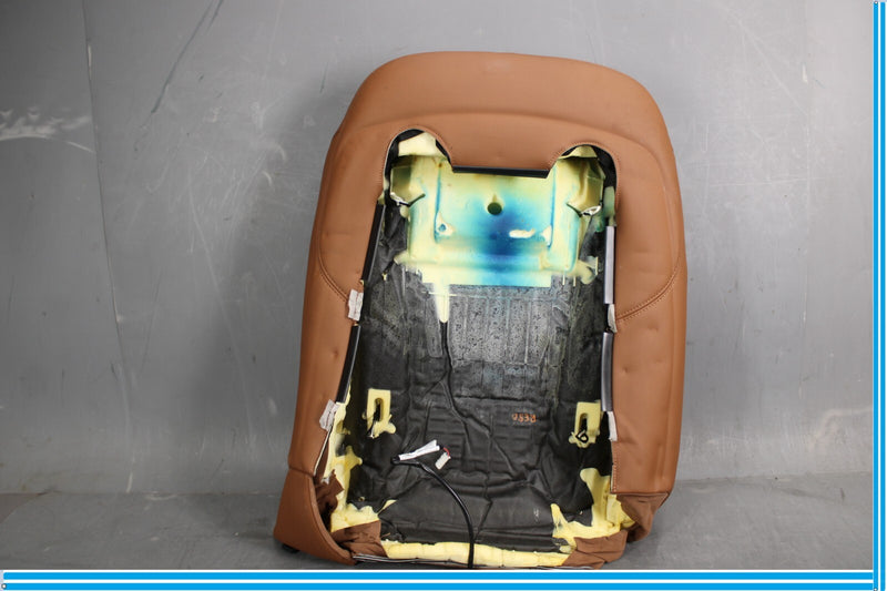 Load image into Gallery viewer, 14-17 Maserati Ghibli Front Right Side Top Upper Seat Cushion Cover Brown Oem
