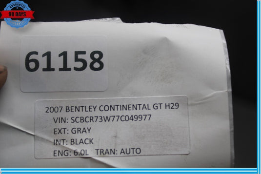 Bentley Continental Flying Spur Front Sub Frame Subframe Engine Crossmember Oem
