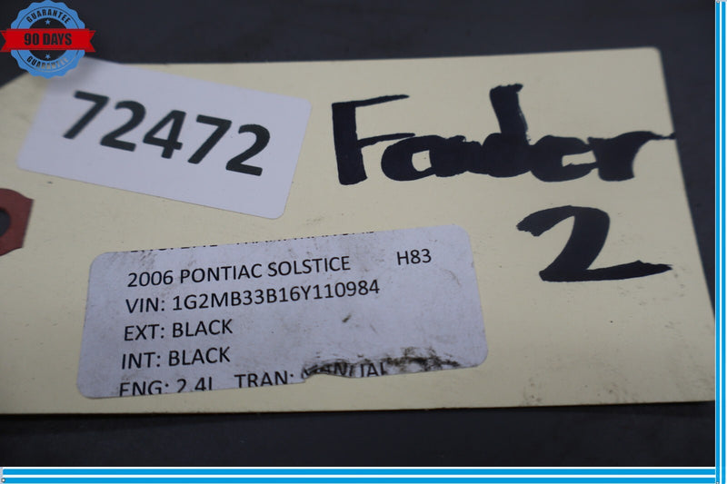 Load image into Gallery viewer, 06-09 Pontiac Solstice GXP Front Left Driver Side Fender Shell Panel Cover Oem
