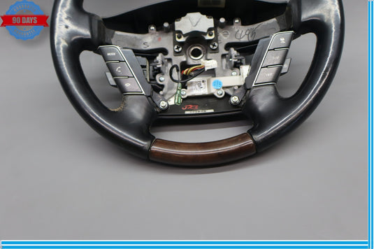 11-13 Hyundai Equus SIG Front Steering Wheel Black Leather 561003N200 Oem