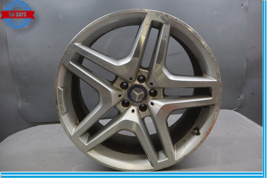 07-19 Mercedes X166 GL450 GLS350 R21 Wheel Rim Silver 10Jx21H2 21'' Oem