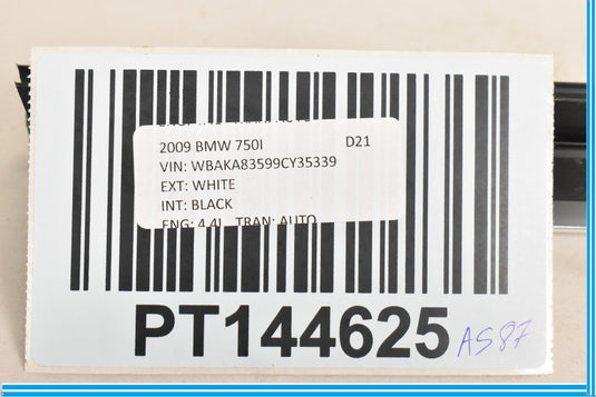 09-15 BMW 750i 750Li F02 F01 Rear Left Door Window Inner Channel Seal Oem