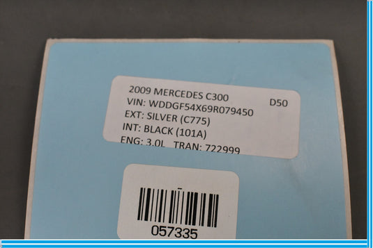 08-14 Mercedes C300 C350 W204 Front Left Seat Back Plate Cover Panel Oem