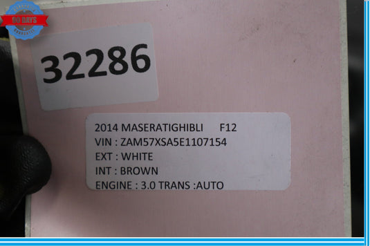 14-20 Maserati Ghibli Fuel Gas Tank Reservoir Pump Assembly Oem