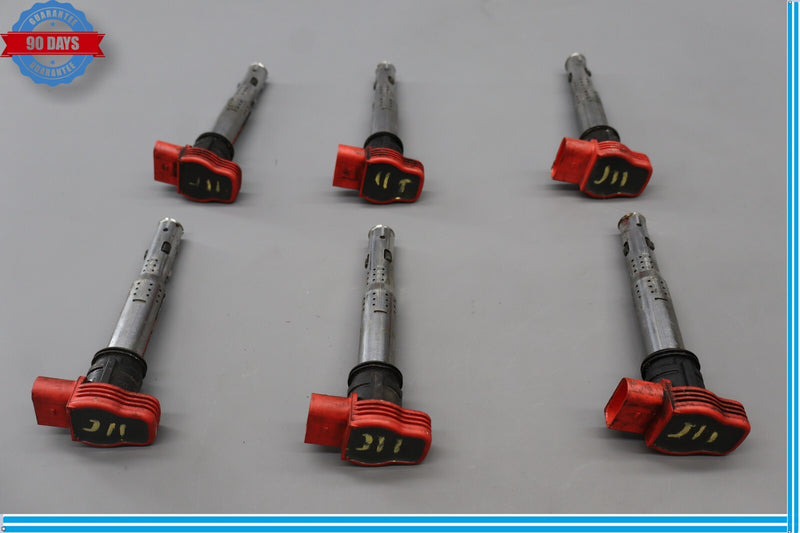 Load image into Gallery viewer, 12-18 Audi A7 TFSI Spark Plug Cap Ignition Coil Set of 6 Pc Oem
