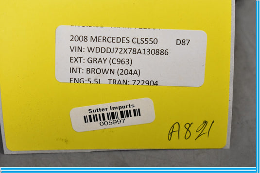 06-09 Mercedes CLS550 W219 Front Right Side Foglight Fog Light Lamp Oem