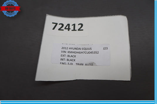 11-16 Hyundai Equus Rear Left Driver Side Door Window Auto Glass Panel Oem