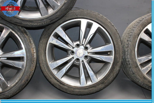 14-17 Mercedes C207 E Class 18" 8.5jx18 5 Twin Spoke Rear Wheel Rim Set of 4 Oem