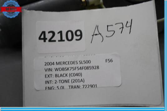 03-12 Mercedes R230 SL500 Front Left Side Door Window Regulator Motor Oem