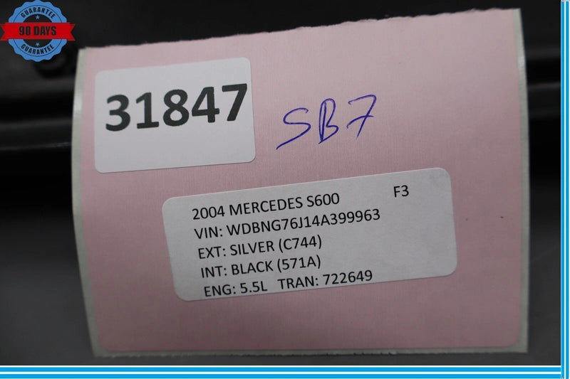 Load image into Gallery viewer, 00-06 Mercedes S600 S55 AMG W220 Front Left Seat Back Cover Pocket Oem
