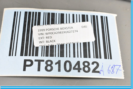 97-04 Porsche Boxster Hood Engine Lock Safety Hook A2308800164 Oem