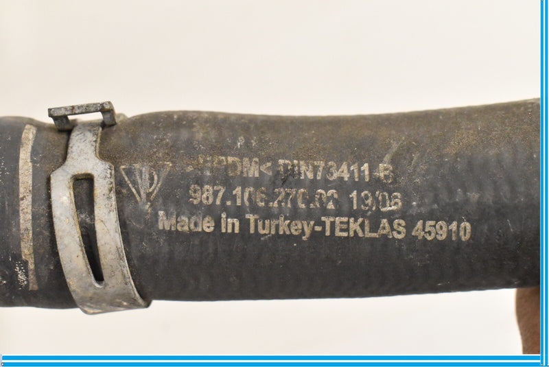 Load image into Gallery viewer, 05-12 Porsche Boxster Cayman Radiator Coolant Pipe Line Hose Tube Black Oem
