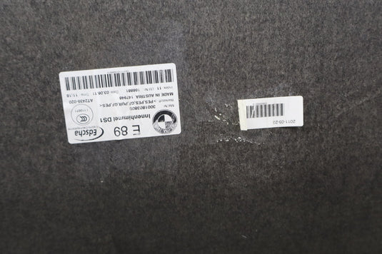 09-16 BMW E89 Z4 3.0L Headliner Convertible Hard Top Roof Trim Panel Oem