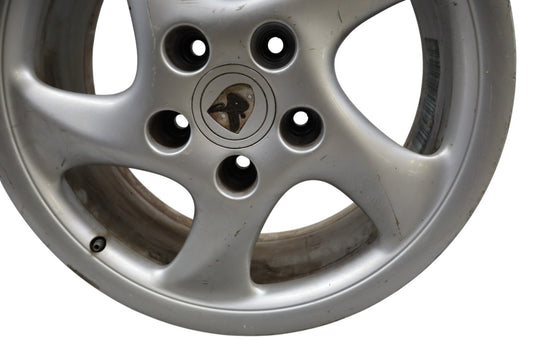 96-04 Porsche 911 993 996 8Jx18 ET52 Front Turbo Twist Wheel Rim 99336213601 Oem