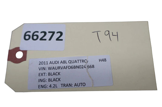 11-18 Audi A8 Quattro Rear Right Door Sill Scuff Plate Lower Quarter Trim Oem