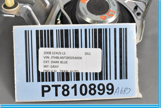 07-17 Lexus LS460 LS600hL Rear Left Driver Door Audio Speaker 86160-0WG50 Oem