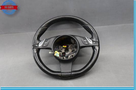 11-14 Porsche Cayenne 958 Steering Wheel Black Leather 7PP419091 Oem