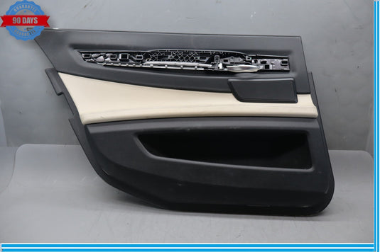 09-15 BMW 740Li Rear Left Driver Side Interior Door Panel Assembly Oem