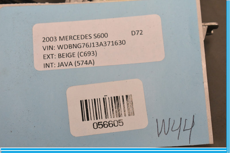 Load image into Gallery viewer, 00-06 Mercedes S500 S600 W220 Rear Right Door Window Regulator W/O Motor Oem
