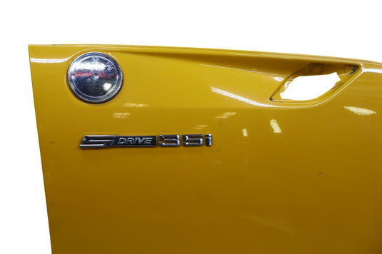 09-12 BMW E89 Z4 3.0L Front Right Passenger Side Fender Cover Panel Yellow Oem