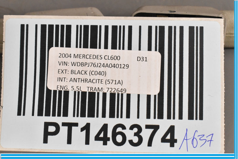 Load image into Gallery viewer, 00-06 Mercedes CL500 CL600 W215 Upper Interior Grab Handle Set Oem
