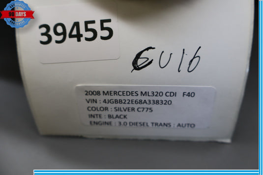 06-10 Mercedes W164 ML320 R550 Front Left Driver Top Upper Seat Cushion Oem