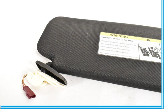 11-16 BMW 528i 535i 550i F10 Front Left Driver Sun Visor W/ Mirror Black Oem