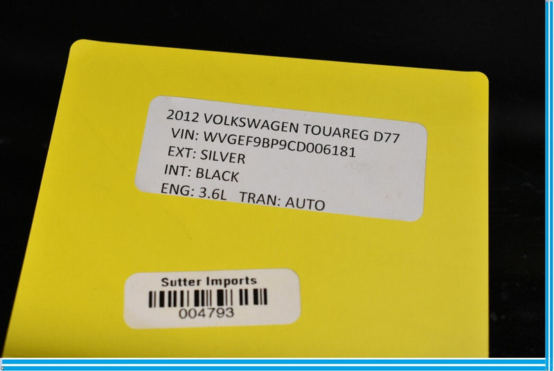 Load image into Gallery viewer, 11-17 Volkswagen VW Touareg Rear Rear Panoramic Sunroof Glass Window Oem
