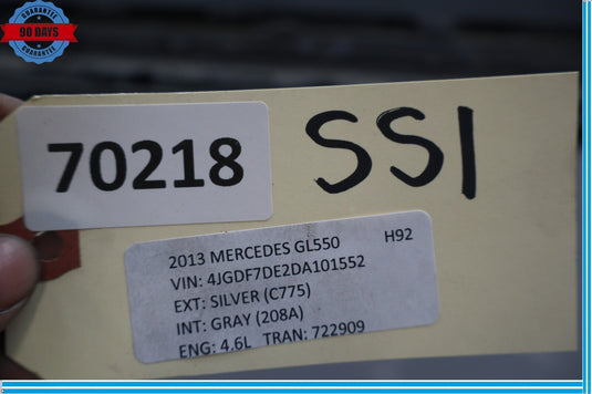 12-19 Mercedes GL550 X166 Right Side Running Board Step Plate Support Oem