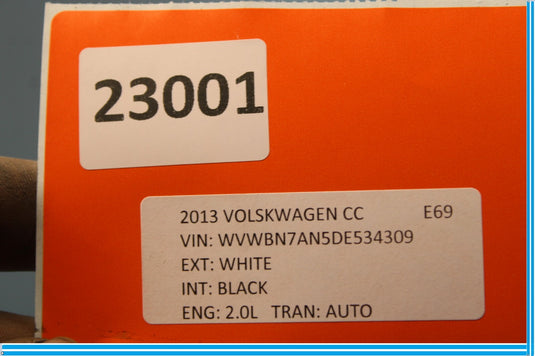 13-17 Volkswagen CC Front Left Driver Side Door Shell Panel Silver Oem