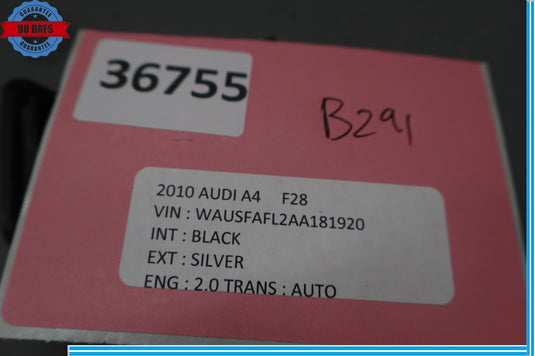 09-16 Audi A4 Quattro Rear Hatch Trunk Trim Panel Cap Cover Black Oem