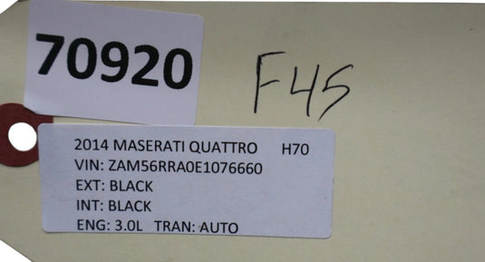 14-22 Maserati Quattroporte Front Right Passenger Side Exterior Door Handle Oem