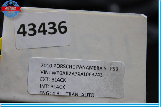 10-16 Porsche Panamera 970 4S Dashboard Dash Board Assembly Black Oem