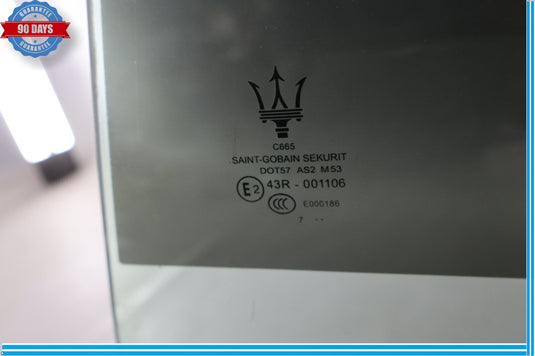 14-22 Maserati Ghibli M157 Rear Left Driver Side Door Window Auto Glass Oem
