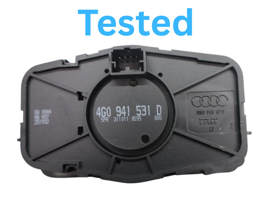 12-18 Audi A7 Quattro Headlight Fog Light Lamp Control Switch Black Oem