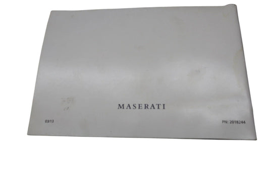 2014 Maserati Ghibli User Owner Manual Guide Book W/ Case Cover OEM