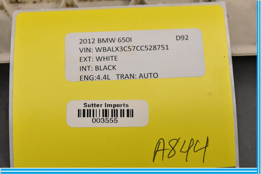 12-18 BMW F12 F13 650i Front Right Passenger Side Lower Cover Trim Panel Oem