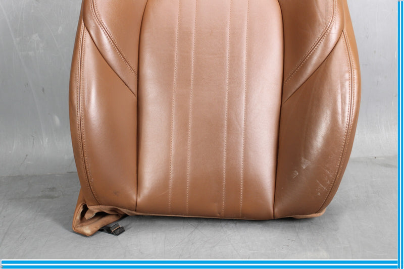 Load image into Gallery viewer, 14-17 Maserati Ghibli Front Left Side Top Upper Seat Cushion Cover Brown Oem

