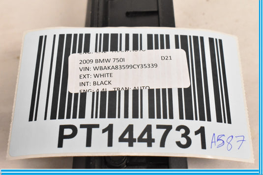 09-15 BMW 750i 750Li F01 Rear Left Door Window Sun Shade Adaptor Plate Side Oem