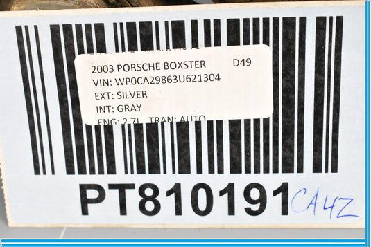 97-04 Porsche Boxster Rear Right Passenger Side Lower Control Arm 99634134106