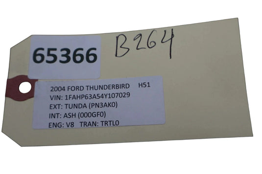 02-05 Ford Thunderbird Rear Left Driver Side Sound Speaker 1W6F-18808-AA Oem