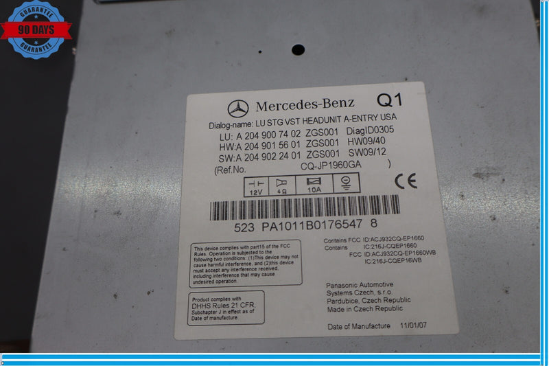 Load image into Gallery viewer, 08-11 Mercedes W204 C300 C250 Navigation Command Head Unit CD Audio Oem
