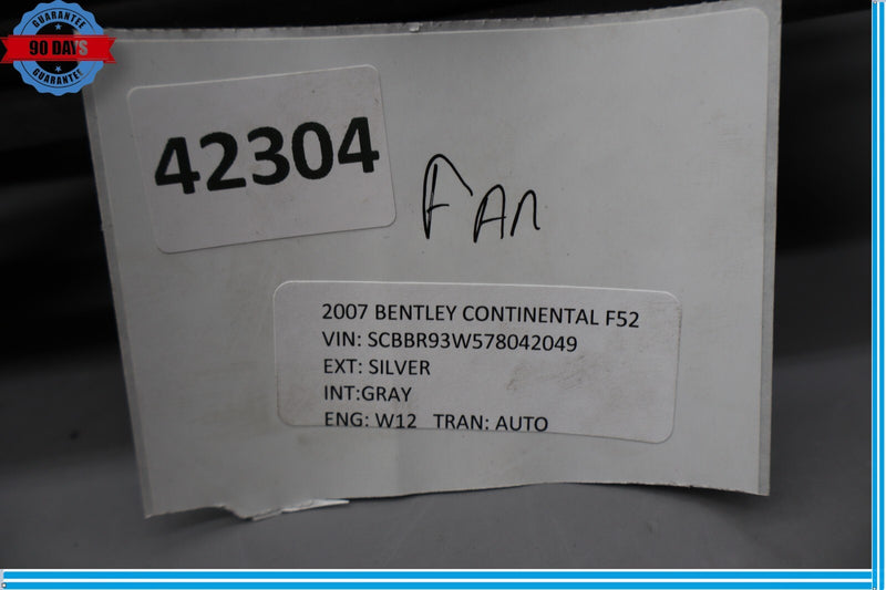 Load image into Gallery viewer, 03-12 Bentley Continental GTC GT Flying Spur Radiator Cooling Fan Motor Oem

