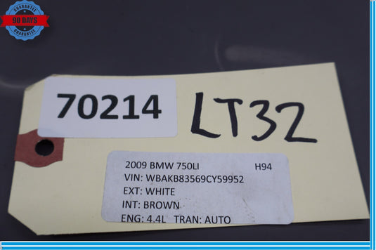 09-15 BMW F01 750i 750Li Rear Bumper Reinforcement Bracket Center Support Oem
