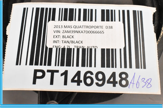 04-13 Maserati Quattroporte M139 Rear Left Driver Door Audio Sound Speaker Oem