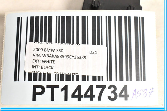 09-15 BMW 750i 750Li 760i F01 Rear Left Driver Seat Comfort Control Module Oem