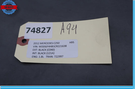 10-14 Mercedes W204 C250 Steering Column Control Switches Assy Black Oem