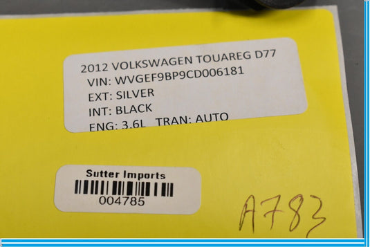 11-17 Volkswagen VW Touareg Rear Window Windshield Wiper Motor Oem