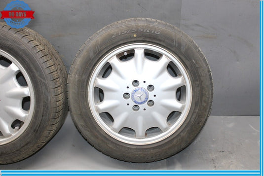 95-99 Mercedes W210 E320 E430 Complete Wheel Tire Rim Set of 4 Pc 7.5Jx16H2 Oem