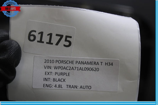 10-16 Porsche Panamera 970 Front Left Driver Side Outer Door Shell Panel Oem